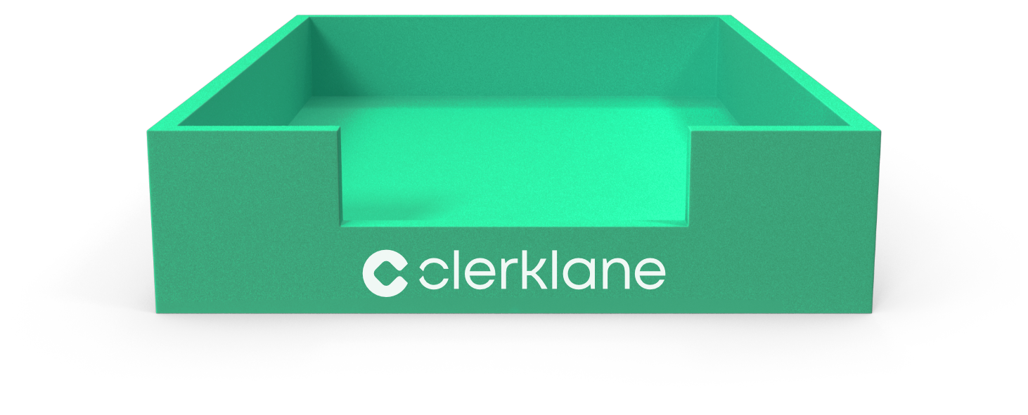 Submission arrives in clerk inbox